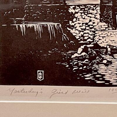 Lloyd Foltz Prairie Printmaker 1930s Block Print 