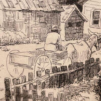 CA Seward  Prairie Printmaker Negro Village 1931