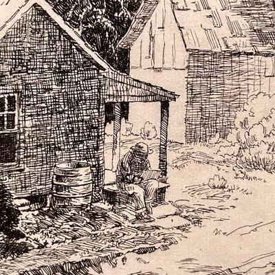 CA Seward  Prairie Printmaker Negro Village 1931