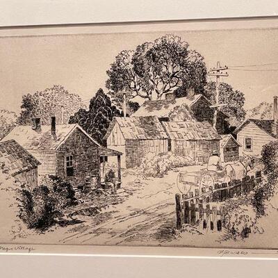 CA Seward  Prairie Printmaker Negro Village 1931