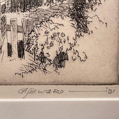 CA Seward  Prairie Printmaker Negro Village 1931