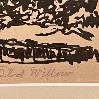   Birger Sandzen Prairie Printmaker signed litho 1925