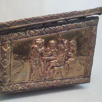 18 - Tin Clad Wooden Fireplace Box