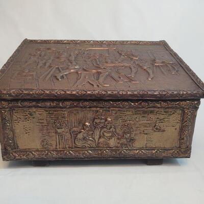 18 - Tin Clad Wooden Fireplace Box