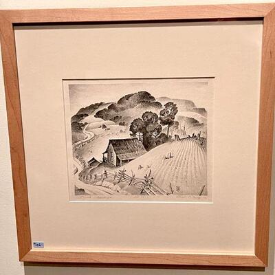 Lloyd Foltz Prairie Printmaker Ozarks Etching 1934