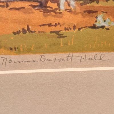 Norma Bassett Hall Prairie Printmaker Color Serigraph 1 of 2