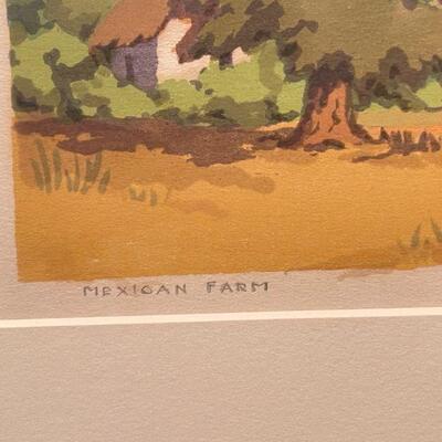 Norma Bassett Hall Prairie Printmaker Color Serigraph 1 of 2