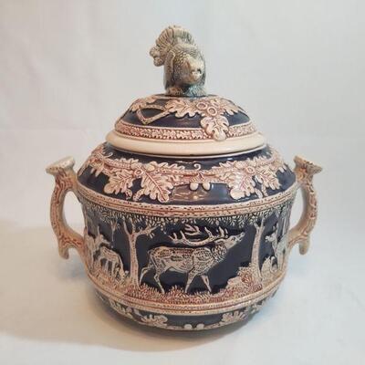 20 - German Wildlife Punch Bowl Set