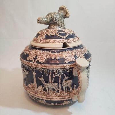 20 - German Wildlife Punch Bowl Set
