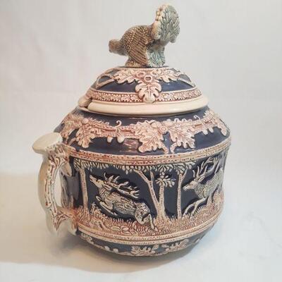 20 - German Wildlife Punch Bowl Set