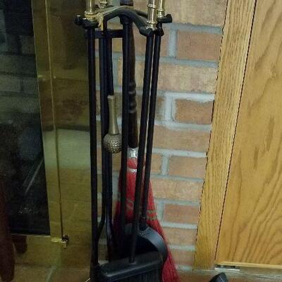19 - Fireplace Tools and Iron
