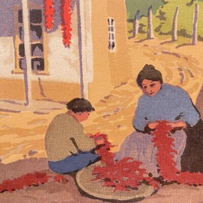 Norma Bassett Hall Prairie Printmaker Color Serigraph #2