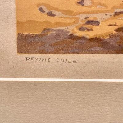 Norma Bassett Hall Prairie Printmaker Color Serigraph #2