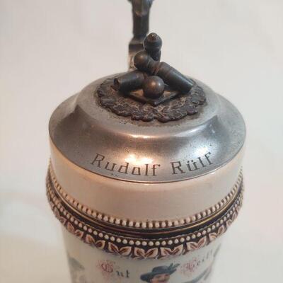 23 - Stein With Pewter Lid