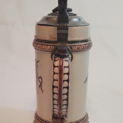 23 - Stein With Pewter Lid