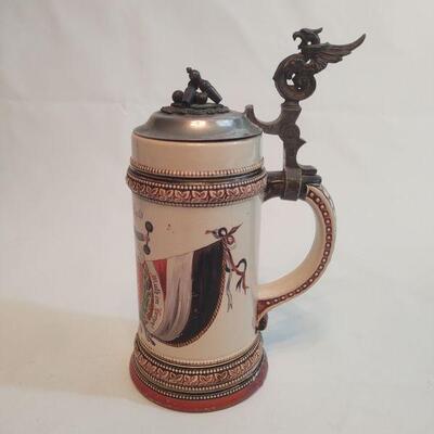 23 - Stein With Pewter Lid