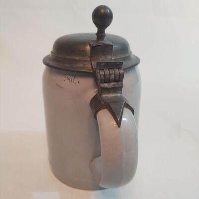 24 - Pottery Stein w/Lid