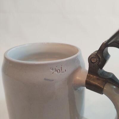 24 - Pottery Stein w/Lid
