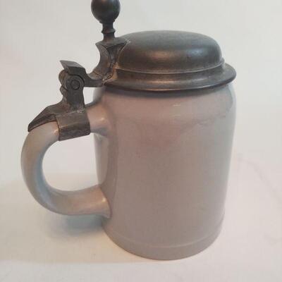 24 - Pottery Stein w/Lid
