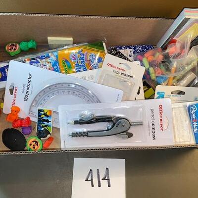 Lot 414 - office supplies lot