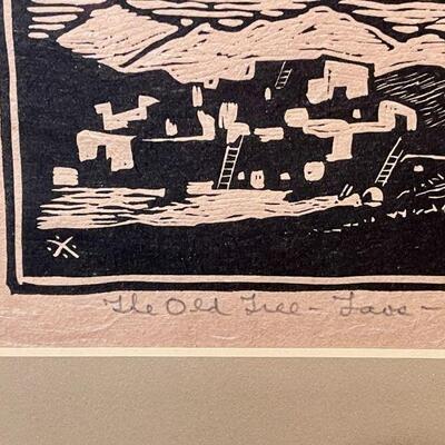 Leo Courtney Prairie Printmaker Old Tree Taos 1930s