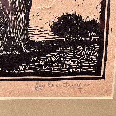 Leo Courtney Prairie Printmaker Old Tree Taos 1930s