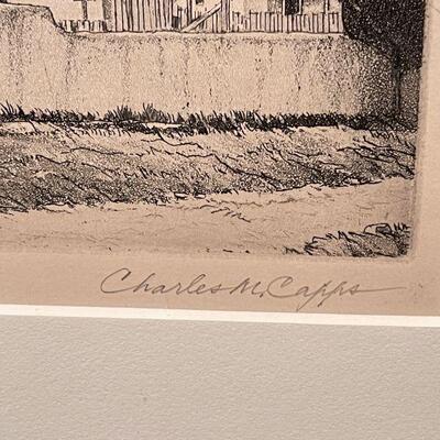 Charles Capps Prairie Printmaker rare Aquatint 