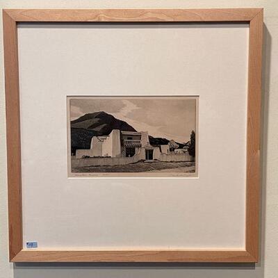 Charles Capps Prairie Printmaker rare Aquatint 