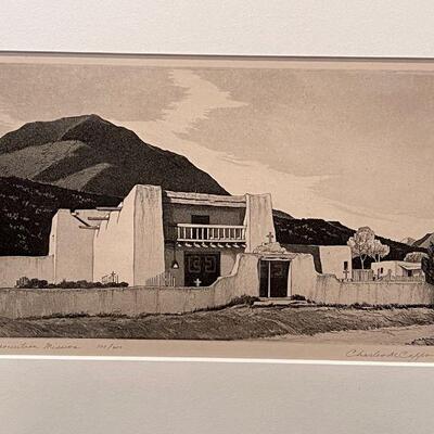 Charles Capps Prairie Printmaker rare Aquatint 