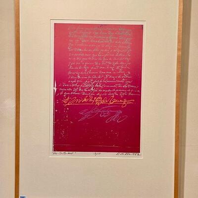 Richard Ash Noted Listed artist Serigraph signed
