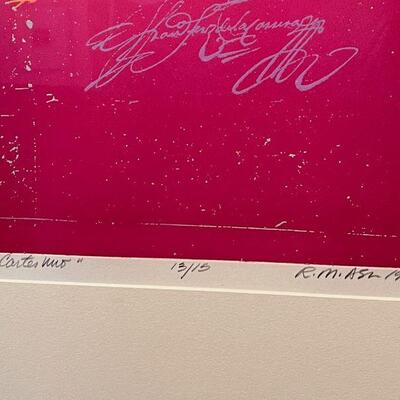 Richard Ash Noted Listed artist Serigraph signed