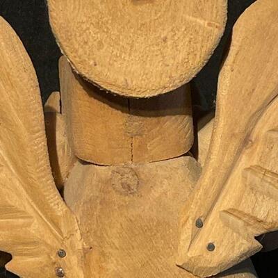 Santa Fe carver Joe Ortega Wooden Angel signed