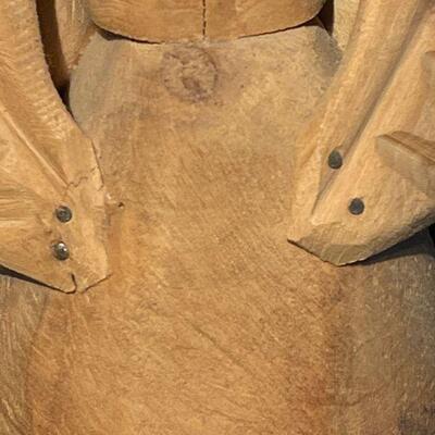 Santa Fe carver Joe Ortega Wooden Angel signed