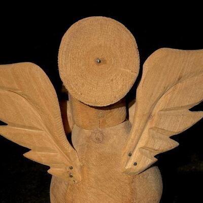 Santa Fe carver Joe Ortega Wooden Angel signed