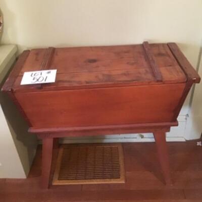 B501 Antique Wooden Dough box 
