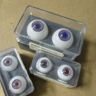 Lot 62 - Tallina's Doll Supplies Acrylic Eyes & Glastic - Eyelashes 