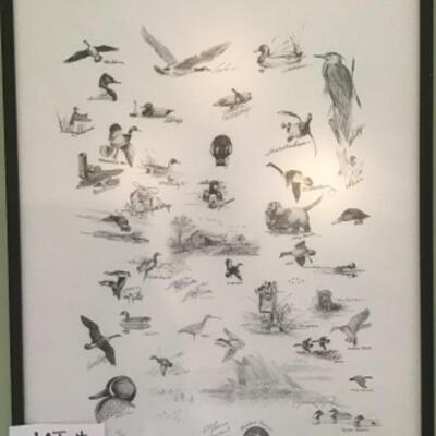 B506 1982 Signed and Numbered Waterfowl Print 10/100