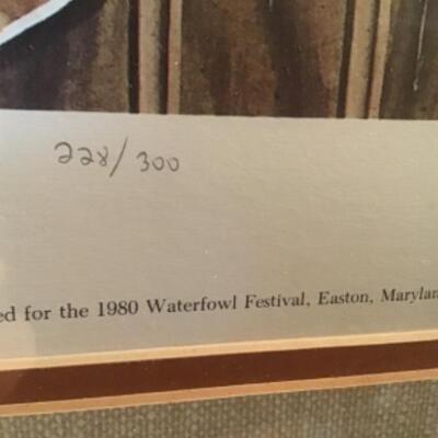 B510 Signed and numbered Waterfowl Print Joe Seme 