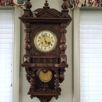 36 - Gustav Becker Wall Clock