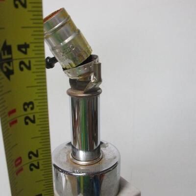 Lot 87 - Tall Table Top Marble Lamp 24 1/2"