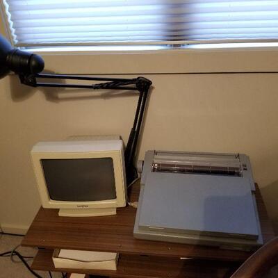 49 - Cane Back Chair & Rolling Cart