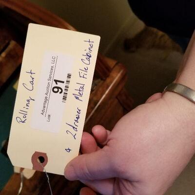 65 - Cart & Filing Cabinet
