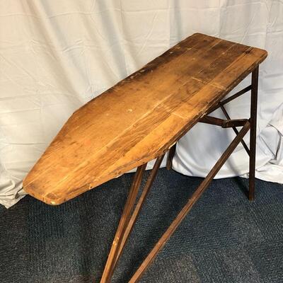 Lot 1 - Antique Wood Ironing Board LOCAL PICKUP ONLY
