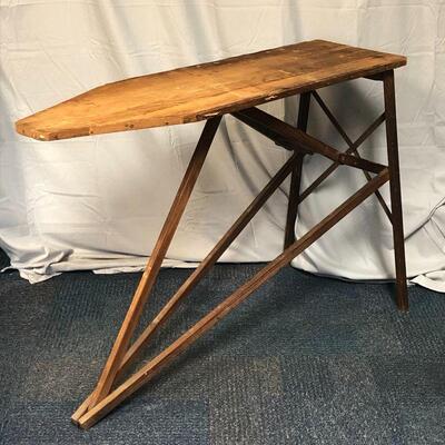 Lot 1 - Antique Wood Ironing Board LOCAL PICKUP ONLY