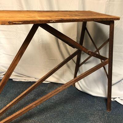 Lot 1 - Antique Wood Ironing Board LOCAL PICKUP ONLY