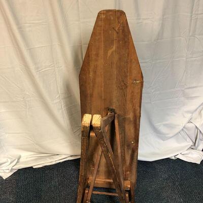 Lot 1 - Antique Wood Ironing Board LOCAL PICKUP ONLY