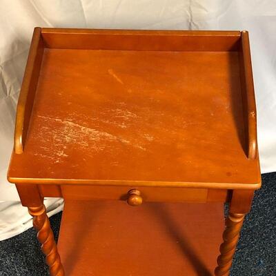 Lot 5 - Wood Side Table with Drawer LOCAL PICK UP ONLY