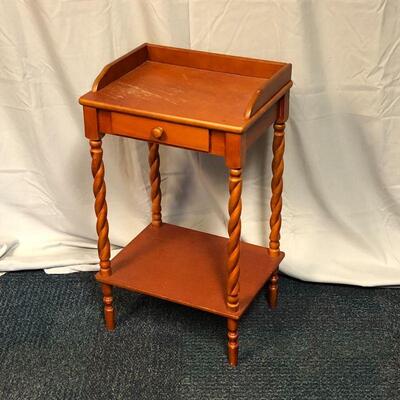 Lot 5 - Wood Side Table with Drawer LOCAL PICK UP ONLY