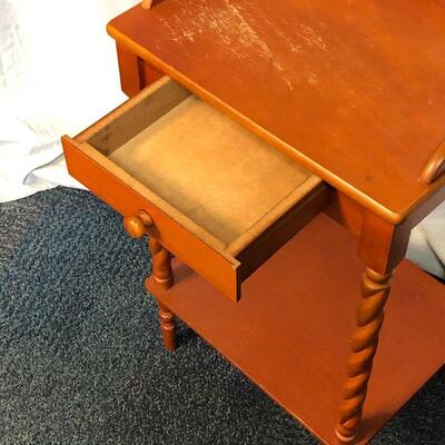 Lot 5 - Wood Side Table with Drawer LOCAL PICK UP ONLY