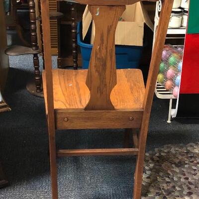 Lot 10 - Solid Wood Dining Table Chair LOCAL PICKUP ONLY